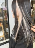 20代30代40代ストレートイヤリングカラーホワイト