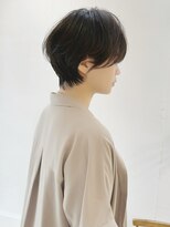 センスヘア(SENSE Hair) 黒髪/マッシュショート/耳掛けショート/小顔カット/グレージュ