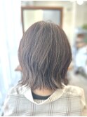 くびれボブ × グレージュ