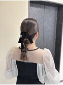 ツヤっとタイト編み下ろしヘア