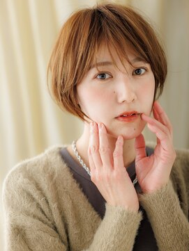 カバーヘア ブリス 志木南口駅前店(COVER HAIR bliss) 透明感カラーオレンジベージュマッシュショートY志木20代30代