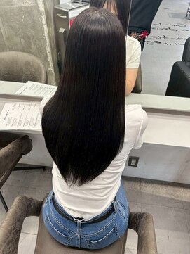 キング 高槻(K!ng) 縮毛矯正髪質改善ハイライトレイヤーカット枚方美容室エクステ