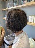 クール系ハイライト　ショートスタイル
