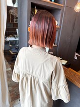 ベランダ(veranda) オレンジデザインカラー・ボブ