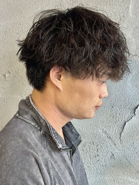 ニアウ 高崎店(Niau) ソフトツイストスパイラルパーマメンズパーマメンズマッシュ高崎