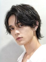 フィフス トウキョウ (fifth TOKYO) 渋谷ルーズパーマメンズカットセンターパートウルフマッシュ