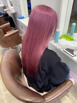 テクライズ 豊橋店(TECHRISE) 艶髪ハイトーンピンクカラー