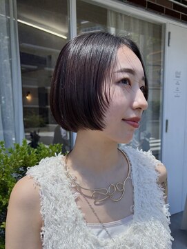 シベルバレー 横浜(sibell) 切りっぱなしボブ/顔周りレイヤー/レイヤーカット/20代/30代
