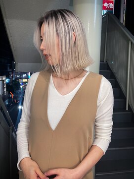 シャドールーツ/ハイトーンカラー/髪質改善