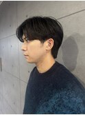 メンズカット/センターパート/コンマバング/ダウンパーマ/盛岡