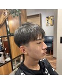 ツーブロックショート
