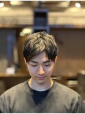 ツーブロックショート