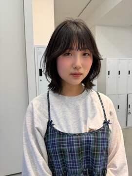 サンド 大阪梅田(sand) オリーブグレー/ココアベージュ/クラゲヘアー