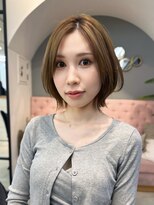 サンド 大阪梅田(sand)&nbsp;ココアベージュ/オリーブグレー/小顔/大阪/梅田/レイヤーボブ