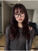 大分韓国ヘアかき上げレイヤーカット