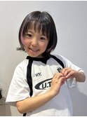 横浜駅キッズ小学生女の子5歳4歳3歳レイヤー外はねくびれボブ