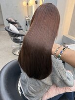 ロンドポレール 北千住(Lond polaire)&nbsp;ラテグレージュ顔周りレイヤーボブ韓国巻き結べるレイヤーカット