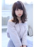 【lovin'le】透明感グレージュ×柔らかカール