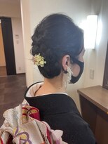 パリスパート2 編み込み シンプル シニヨン ヘアスタイル