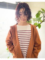 ナイン(nine) ウルフボブ/福岡パーマ/オレンジ/nine gucci【ぐっち】 