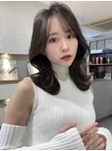 小顔に見えるくびれヘア レイヤーカット 透明感カラー KAKO