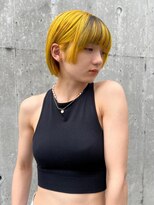 アトリエ エス atelier es HAIRDESIGN&nbsp;個性派デザインカラー/アニメ/ハイトーン/ショートボブ/丸みボブ