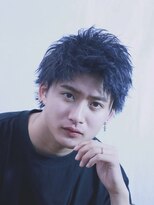 オーシャントーキョー 大阪(OCEAN TOKYO)&nbsp;アップバング ショート メンズ メンズヘア カラー パーマ 眉毛