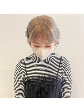 ベンジー 薬院大通店(benji) ミルクティーベージュ/ハイトーン