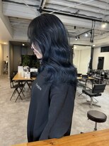 ナンバー(number+)&nbsp;20代30代40代大人可愛いブルーブラックダブルカラー