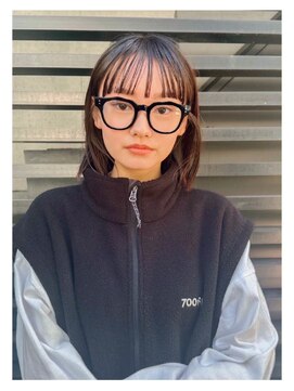 ヘアーアンジェ 南矢野目店(Hair ange) ノームコアショートボブ×ニットベストスタイル No-8