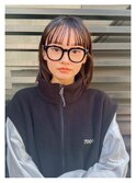 ノームコアショートボブ×ニットベストスタイル No-8