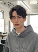 アップバング/2wayバング/センターパート/刈り上げマッシュ