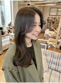 レイヤーカット顔まわりカットくびれヘアロングレイヤー