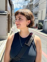 クルー(Creww KYOTO) オン眉バングのすきっとボブ