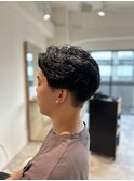 【soy-kufu】MEN'S HAIRアッシュブラックカルマパーマ