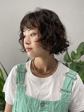 ラルガ 黒崎(Raruga) 海外girl風bob×perm