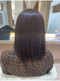 縮毛矯正×ミディアムボブ