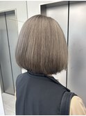 前髪/イメチェン/こなれミディ/ブリーチ/ミルクティーグレージュ