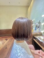 エルサフィロ ヨドヤバシ(el zafiro yodoyabashi) 【el zafiro yodoyabashi】ミニボブ白髪馴染ませスタイル