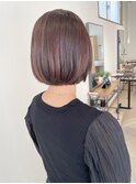 ナチュラルストレート ショートボブ