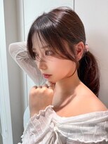 ロンドルピナス 小倉(Lond Lupinus)&nbsp;イメチェン外ハネボブ美髪ワイドバングミディアム縮毛矯正韓国