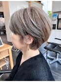 【脱白髪染め】透明感のある明るい白髪ぼかしA Mplusミズイデ