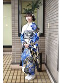 【成人式】ツインお団子ヘア