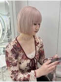 韓国/ハイトーンカラー/ワンホンヘア/レイヤーカット/髪質改善
