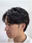 フェザーパーマ/フェザーショート/毛流れ/韓国へア/ツーブロック
