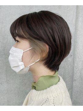 コニー アンド リリー(conne&riri) 大人ショートヘアにポイントカラー