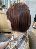 ソイクフ 高田馬場店(SOY-KUFU)&nbsp;20代30代40代◎似合わせ夏アンブレラカラーオレンジブラウン