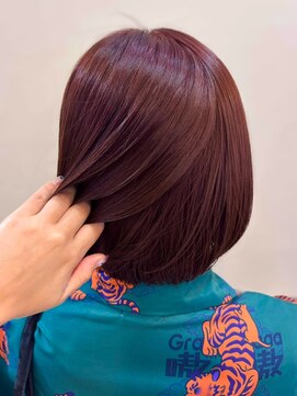 シエルバイアフロート(ciel by afloat) >>チェリーレッド×ミニボブ