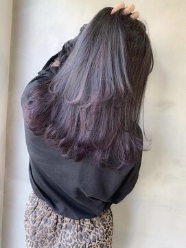 フル(FuLL) ダークグレー×ピンクパープル=可愛い♪♯デザインカラー