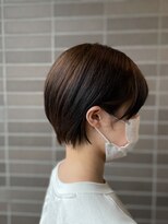 オーガニックマインド 坂戸 鶴ヶ島(organic+mind)&nbsp;40代50代ブラウン丸みショート×髪質改善トリートメント